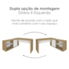Mesa Escritorio Em L 168X135 cm E Armario 140X70 cm Olmo Branco Artany