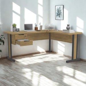 Mesa Escritorio Em L com Gaveteiro Versatil 1170A Itapua Kappesberg