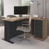 Mesa Escritorio Em L Office 130X120 cm 4G CJ8020 Mel Grafite FAEM