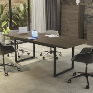 Mesa Escritorio Reuniao Industrial 220 cm Frame F220 Munique Kappesberg