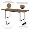 Mesa Escritorio Reuniao Industrial 220 cm Frame F220 Munique Kappesberg