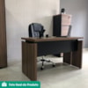 Mesa Escritorio Tampo Tamburato 125 cm Nogal Preto Artany