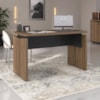 Mesa Escritorio Tampo Tamburato 125 cm Nogal Preto Artany