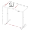 Mesa Escritorio Tampo Tamburato Com Regulagem de Altura 135X60 cm Olmo Artany