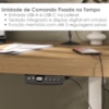 Mesa Escritorio Tampo Tamburato Com Regulagem de Altura 135X60 cm Olmo Artany
