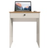 Mesa Escrivaninha 1 Gaveta 68 cm Essencial Cedro Areia RUDK