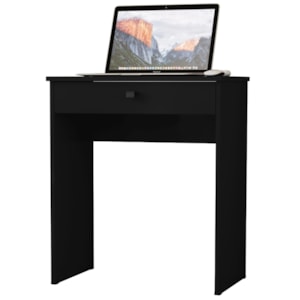 Mesa Escrivaninha 1 Gaveta 68 cm Essencial Preto RUDK