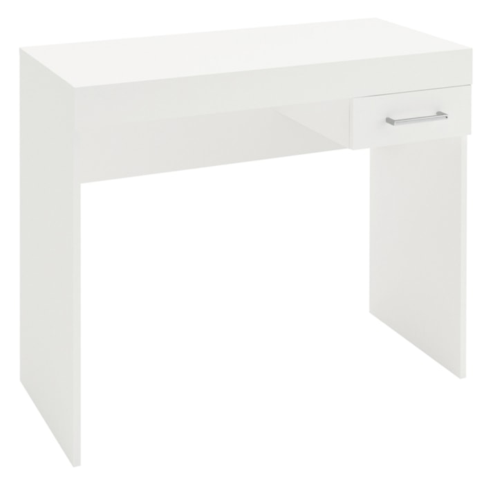 Mesa Escrivaninha 1 Gaveta 91 cm Branco ARLY