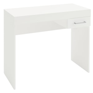 Mesa Escrivaninha 1 Gaveta 91 cm Branco ARLY Mesa Escrivaninha 1 Gaveta 91 cm Branco ARLY