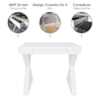 Mesa Escrivaninha 1 Gaveta 91 cm Branco Artany
