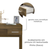Mesa Escrivaninha 1 Gaveta 91 cm Pinho ARLY