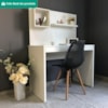 Mesa Escrivaninha 1 Gaveta Com Painel 100 cm Branco Artany