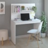 Mesa Escrivaninha 1 Gaveta Com Painel 100 cm Branco Artany