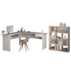 Mesa Escrivaninha 1 Gaveta E Estante 10 Nichos Branco ARLY