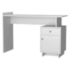 Mesa Escrivaninha 1 Porta 1 Gaveta B33 122 cm Branco NOVAM
