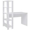 Mesa Escrivaninha 134X120 cm 3 Prateleiras Branco ARLY