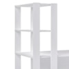 Mesa Escrivaninha 134X120 cm 3 Prateleiras Branco ARLY