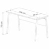 Mesa Escrivaninha 136 cm 27988 Hanover Branco Artesano