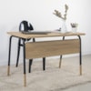 Mesa Escrivaninha 136 cm 27988 Hanover Preto Artesano