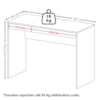 Mesa Escrivaninha 2 Gavetas 101 cm Branco Artany