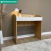 Mesa Escrivaninha 2 Gavetas 91 cm Olmo Branco Artany