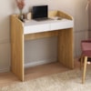 Mesa Escrivaninha 2 Gavetas 91 cm Olmo Branco Artany