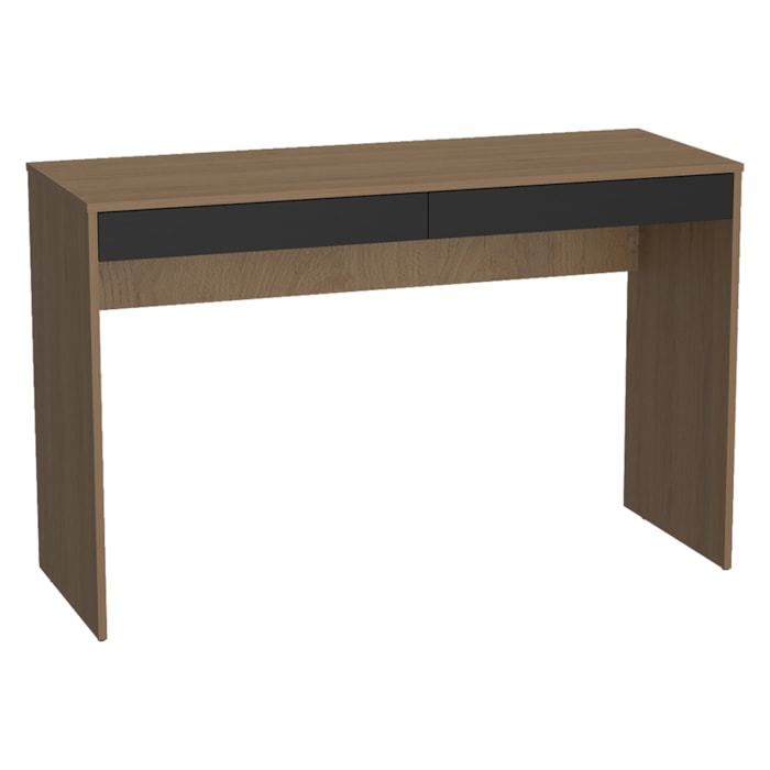 Mesa Escrivaninha 2 Gavetas B35 120 cm Mell Preto NOVAM