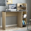 Mesa Escrivaninha 3 Prateleiras 111 cm Carvalho Grafite ARLY