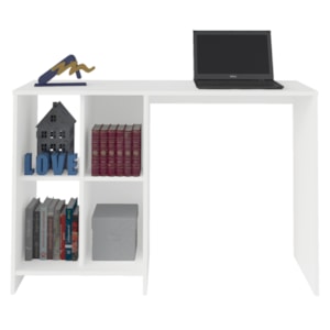 Mesa Escrivaninha 4 Nichos 110 cm TRIX Branco ARLY Mesa Escrivaninha 4 Nichos 110 cm TRIX Branco ARLY