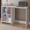Mesa Escrivaninha 4 Nichos 110 cm TRIX Branco ARLY