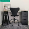 Mesa Escrivaninha 5 Gavetas 2 Prateleiras 136 cm Nogal Preto Artany