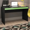Mesa Escrivaninha B23 120 cm Preto Verde NOVAM