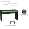 Mesa Escrivaninha B23 120 cm Preto Verde NOVAM