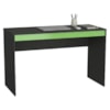 Mesa Escrivaninha B23 120 cm Preto Verde NOVAM