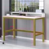 Mesa Escrivaninha California 110 cm Branco Nature Tebar