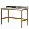 Mesa Escrivaninha California 110 cm Off White Nature Tebar