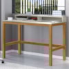 Mesa Escrivaninha California 110 cm Off White Nature Tebar