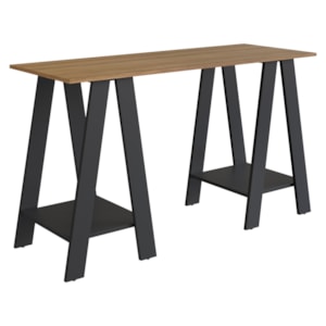 Mesa Escrivaninha Cavalete B61 135 cm Mell Preto NOVAM