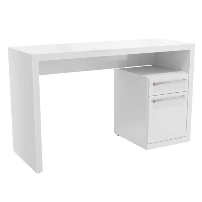 Mesa Escrivaninha Com Gaveteiro Urban 120 cm S970 Branco Kappesberg