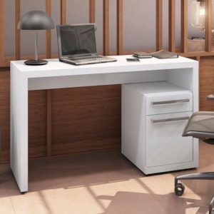 Mesa Escrivaninha Com Gaveteiro Urban 120 cm S970 Branco Kappesberg