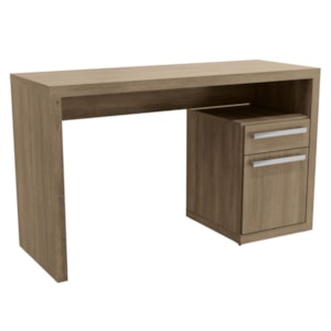 Mesa Escrivaninha Com Gaveteiro Urban 120 cm S970 Nogal Kappesberg
