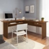 Mesa Escrivaninha De Canto 1 Gaveta 150X165 cm Cedro ARLY