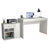 Mesa Escrivaninha e Armario Para Escritorio B32 Branco NOVAM