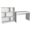 Mesa Escrivaninha e Estante Para Escritorio B28 Branco NOVAM