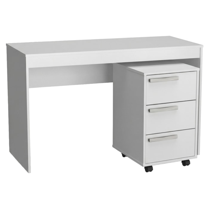 Mesa Escrivaninha e Gaveteiro Para Escritorio B29 Branco NOVAM