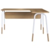 Mesa Escrivaninha Em L 136 cm 28001 Hanover Branco Artesano