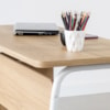 Mesa Escrivaninha Em L 136 cm 28001 Hanover Branco Artesano