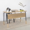 Mesa Escrivaninha Em L 136 cm 28001 Hanover Preto Artesano