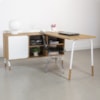 Mesa Escrivaninha Em L 28003 Hanover Branco Artesano