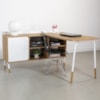 Mesa Escrivaninha Em L 28003 Hanover Branco Artesano